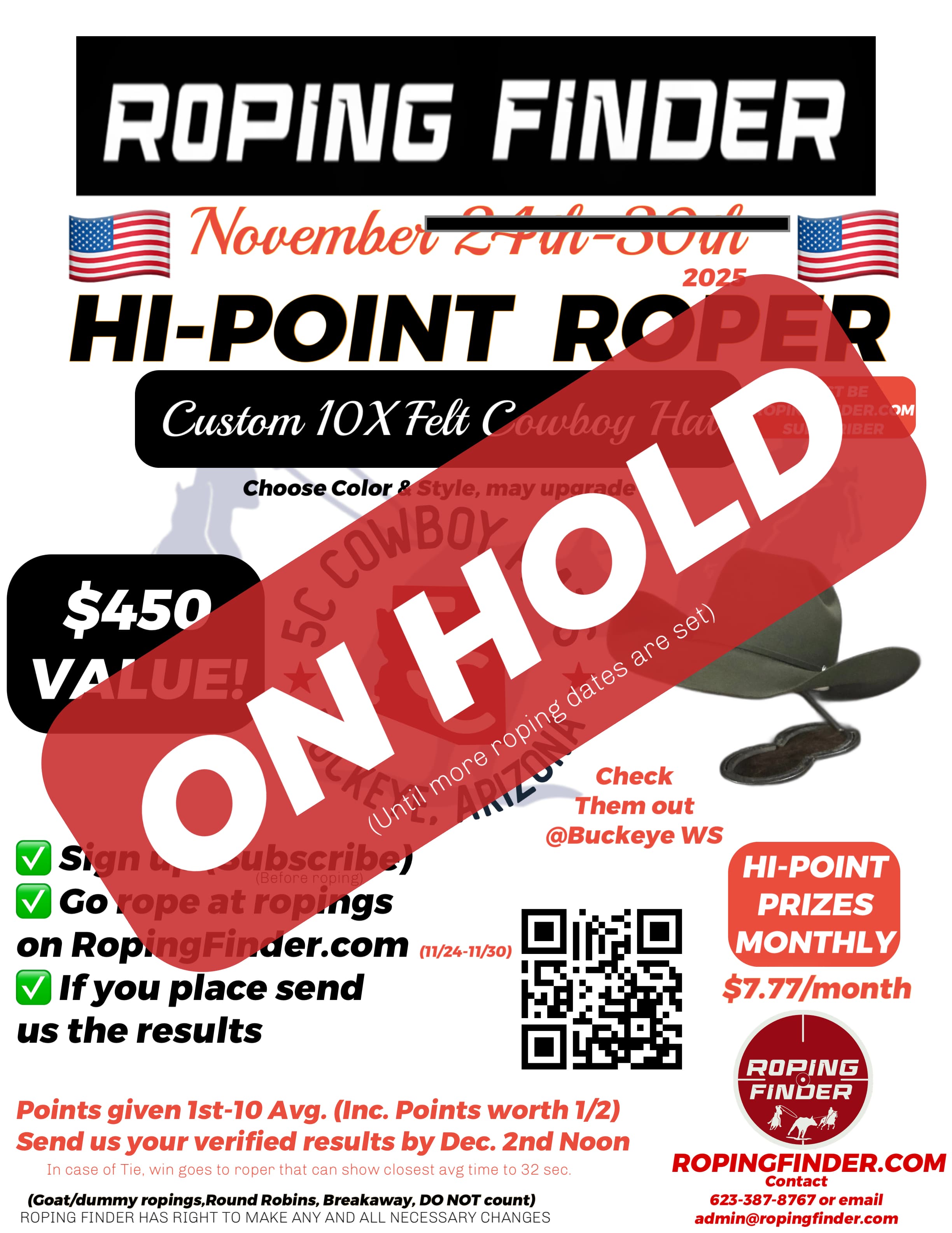 Roping Finder High Point-November-On Hold flyer