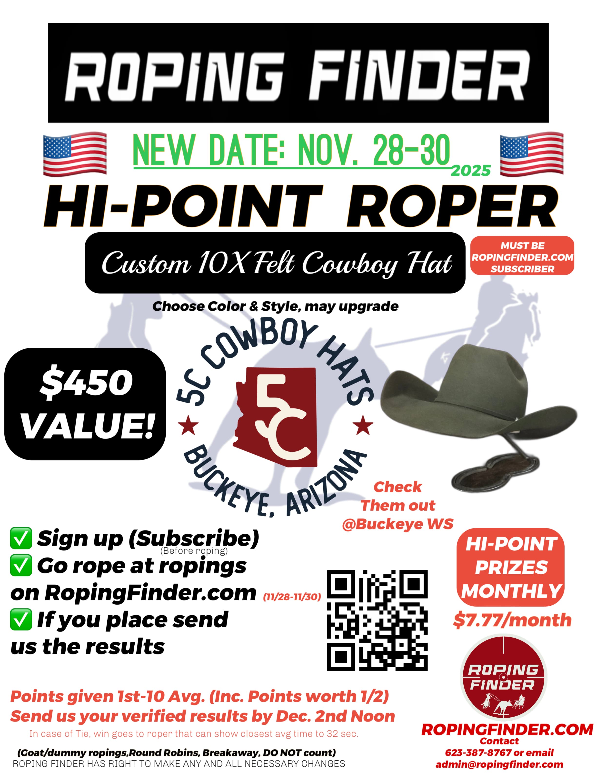 Roping Finder High Point-November-NEW DATES*** flyer